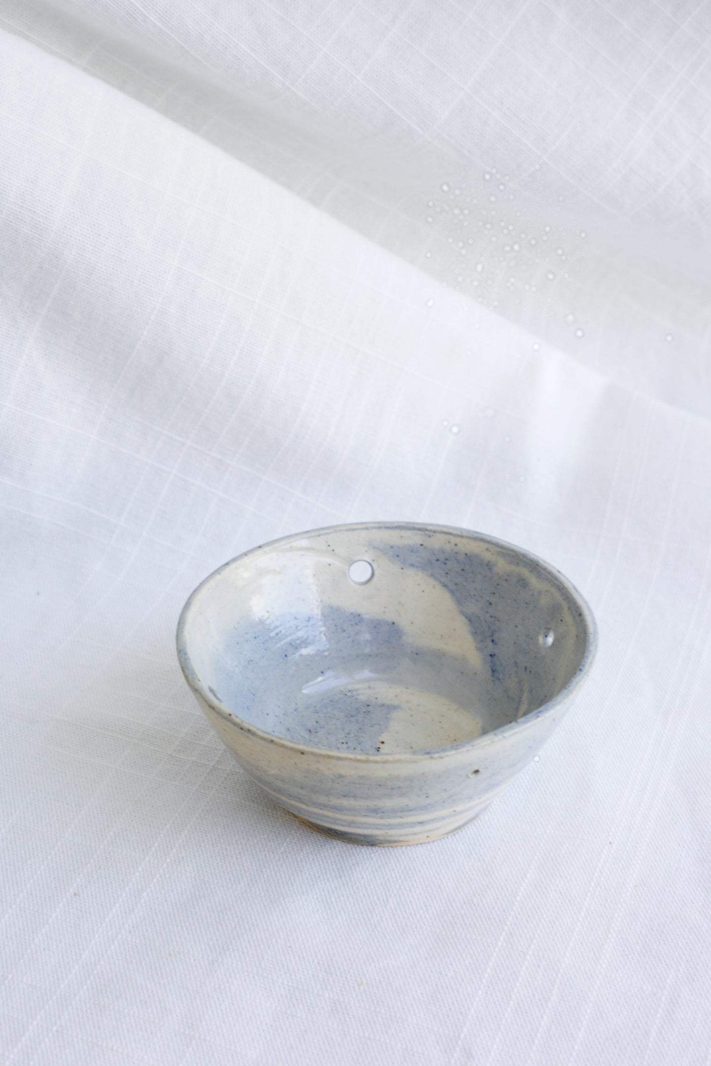 Blue Swirl Herb Bowl