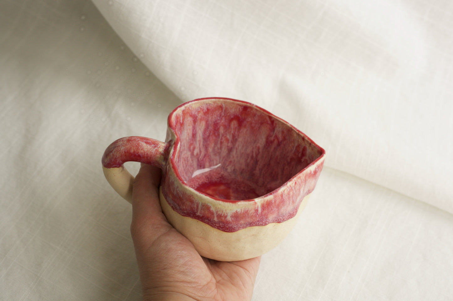 Raspberry Sundae Heart Mug (Second)