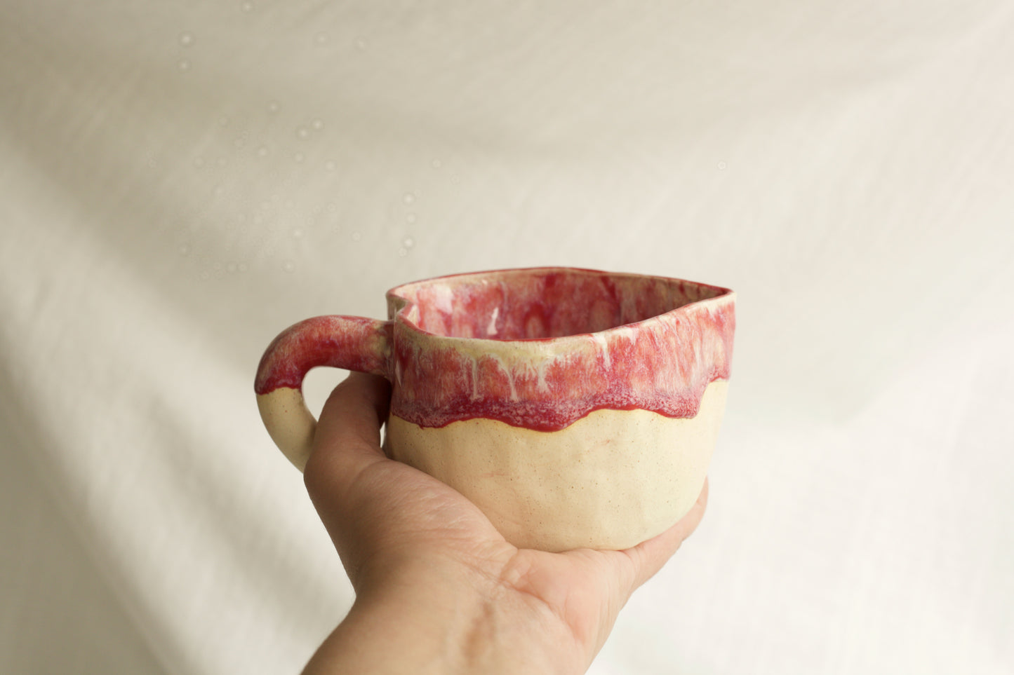 Raspberry Sundae Heart Mug (Second)