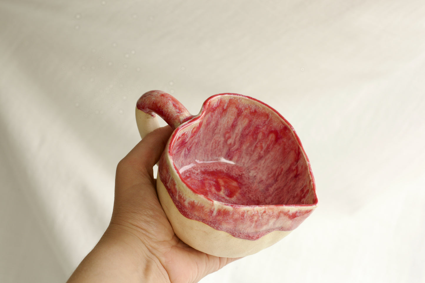 Raspberry Sundae Heart Mug (Second)