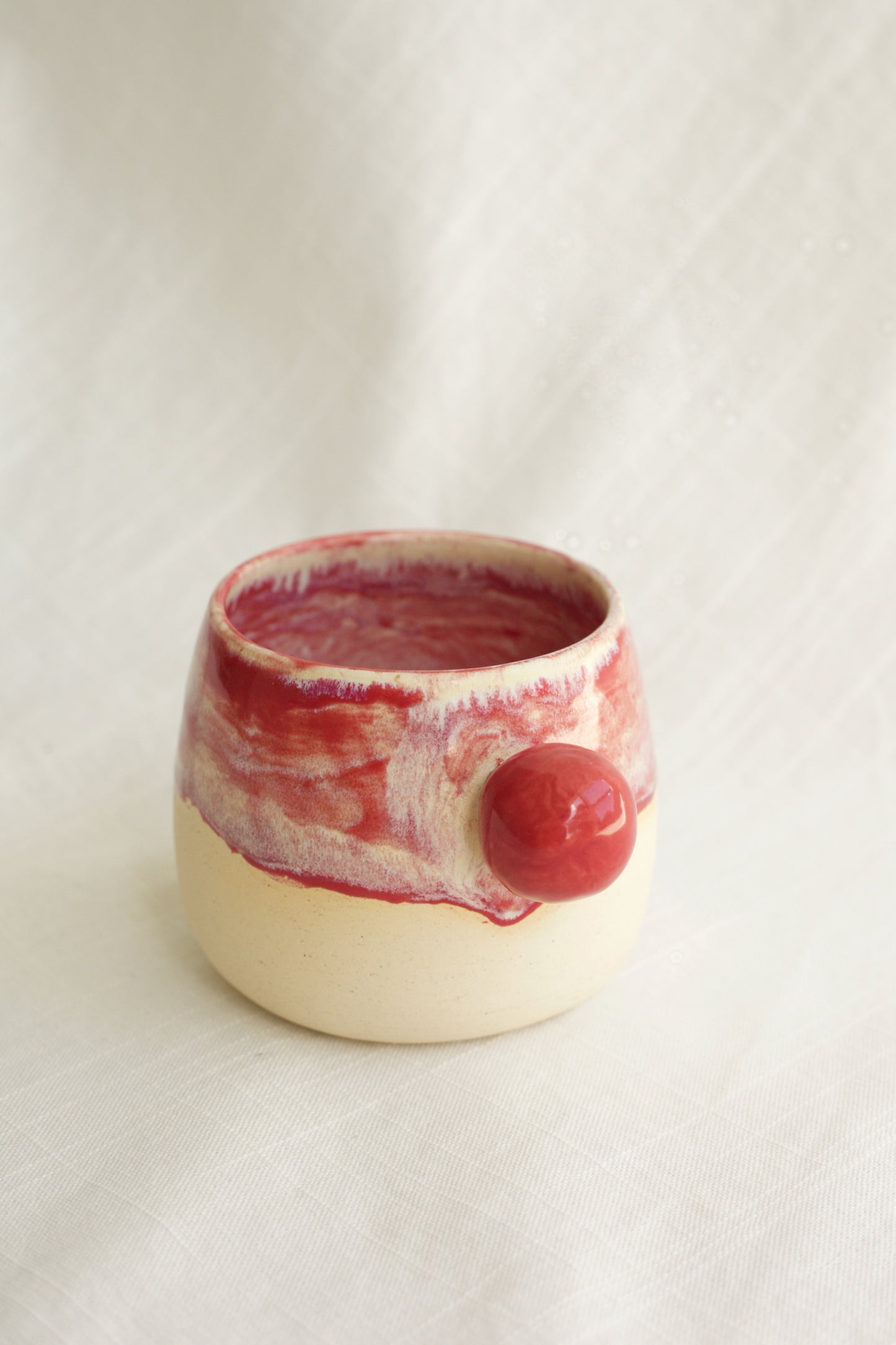 Raspberry Sundae Ball Mug