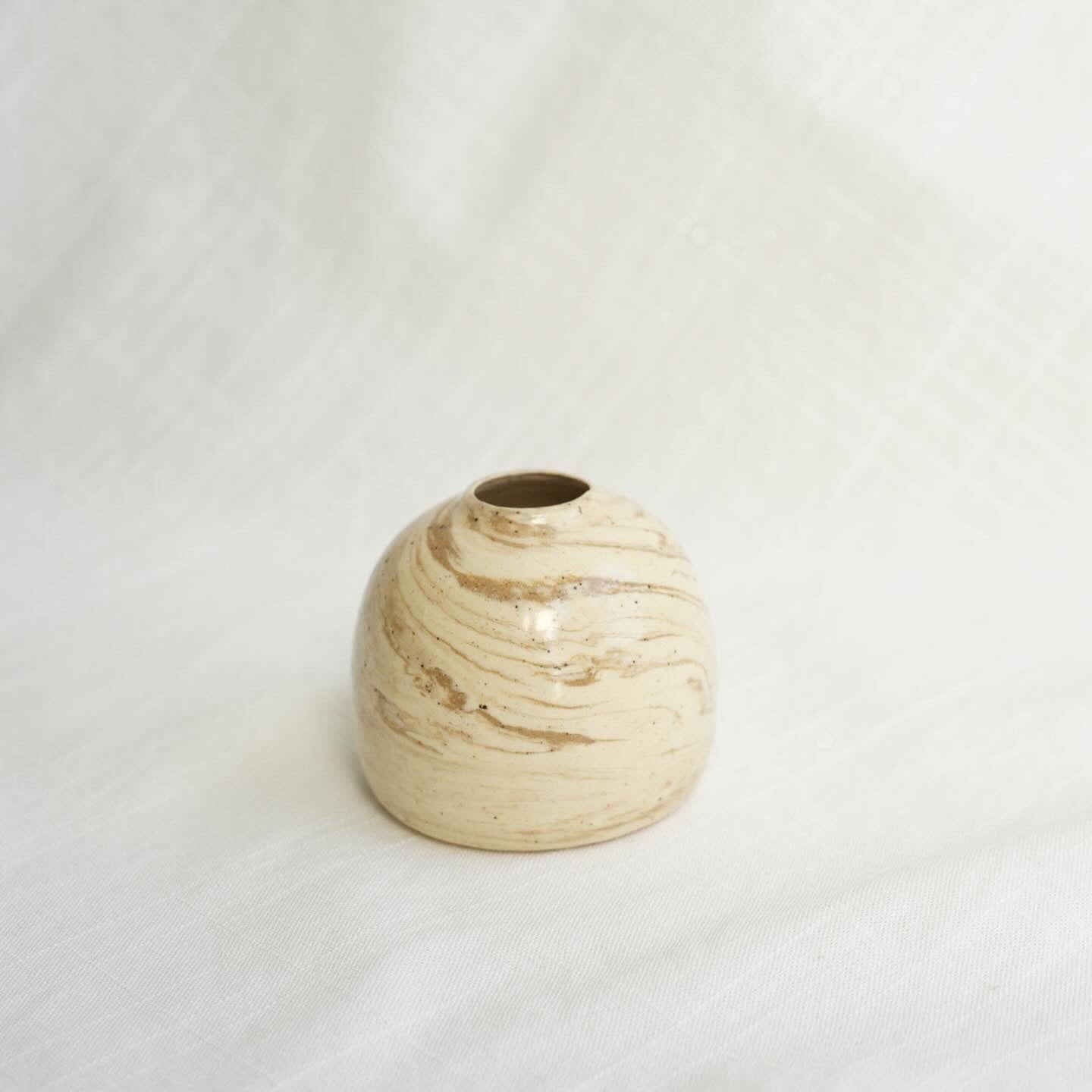 Rounded Marble Bud Vase